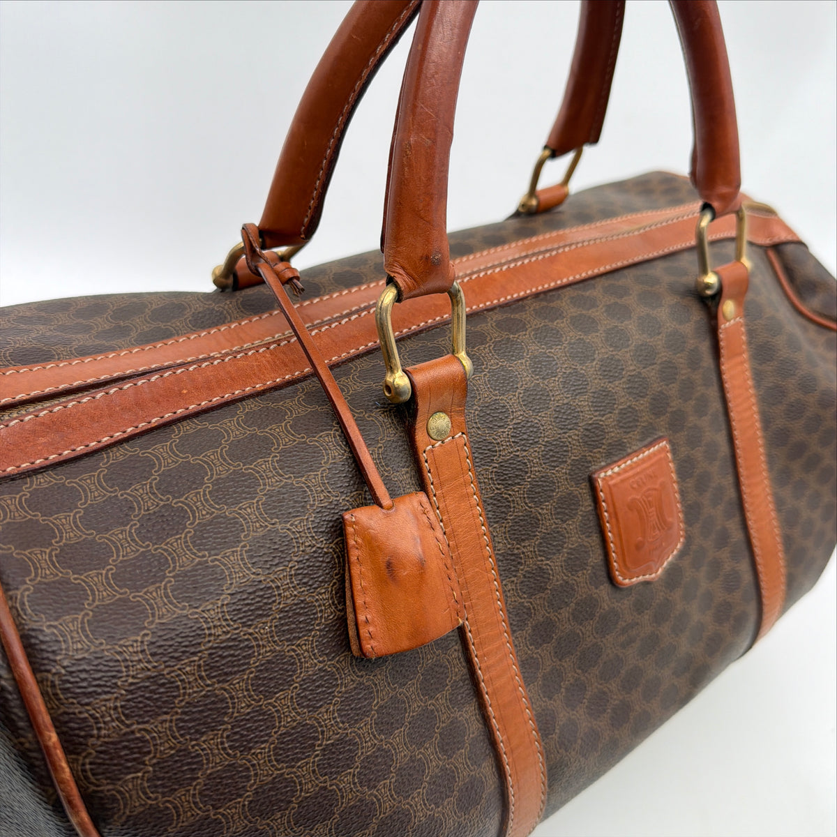 Pre-Owned Brown Macadam Canvas Keepall 40