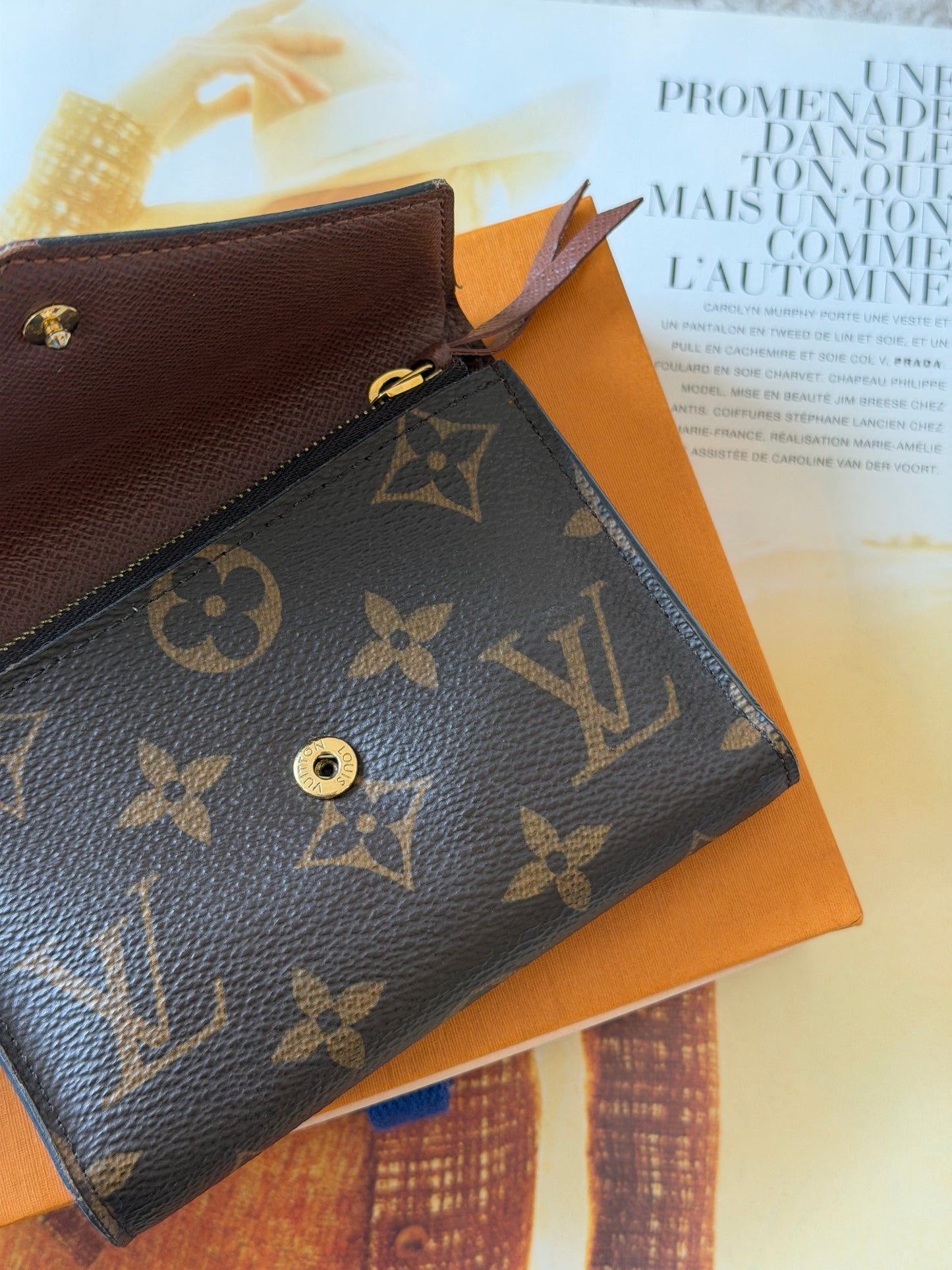 Pre-Owned LV Monogram Coated Canvas Wallet