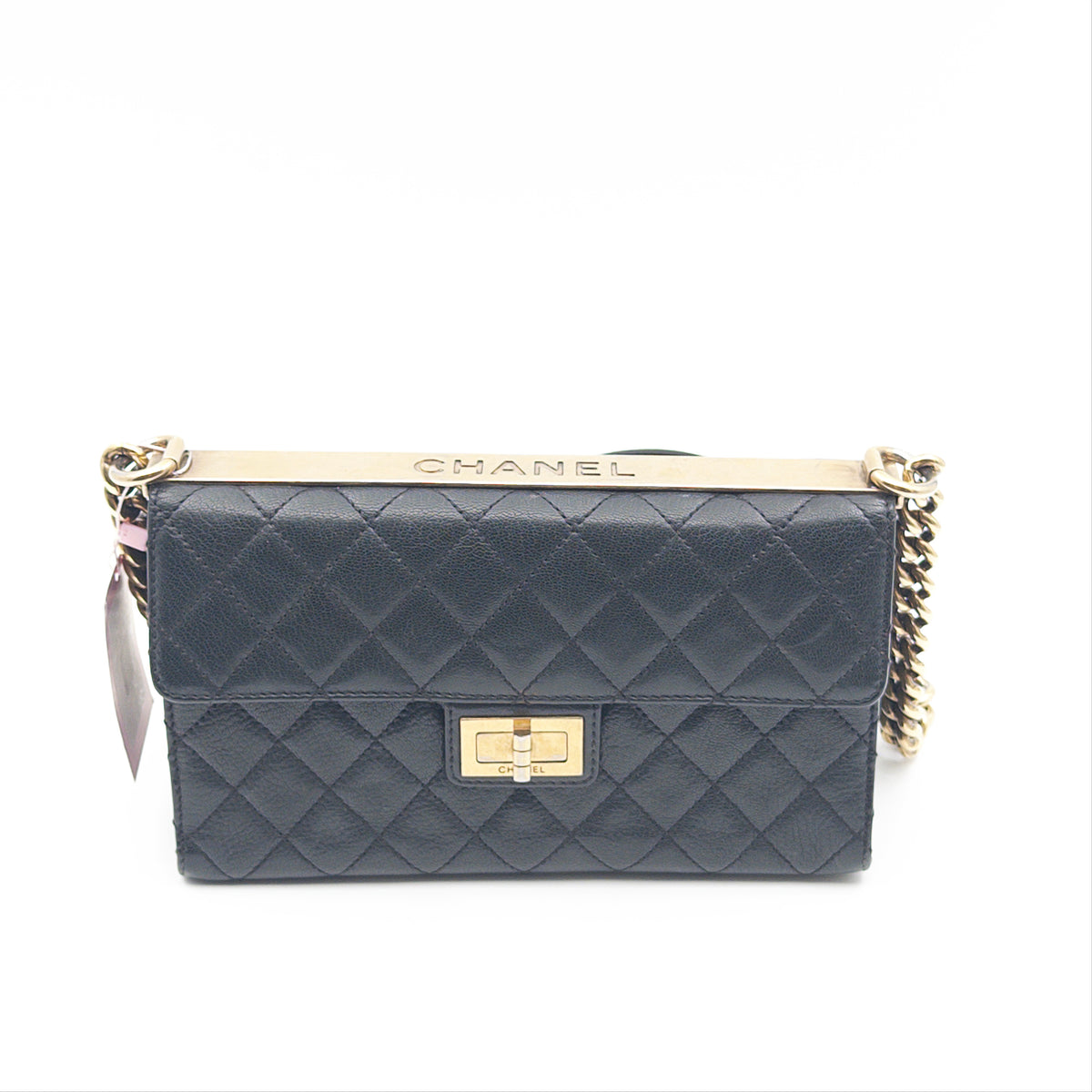 Pre-Owned Black 'Rita' Goatskin Single Flap Crossbody Bag