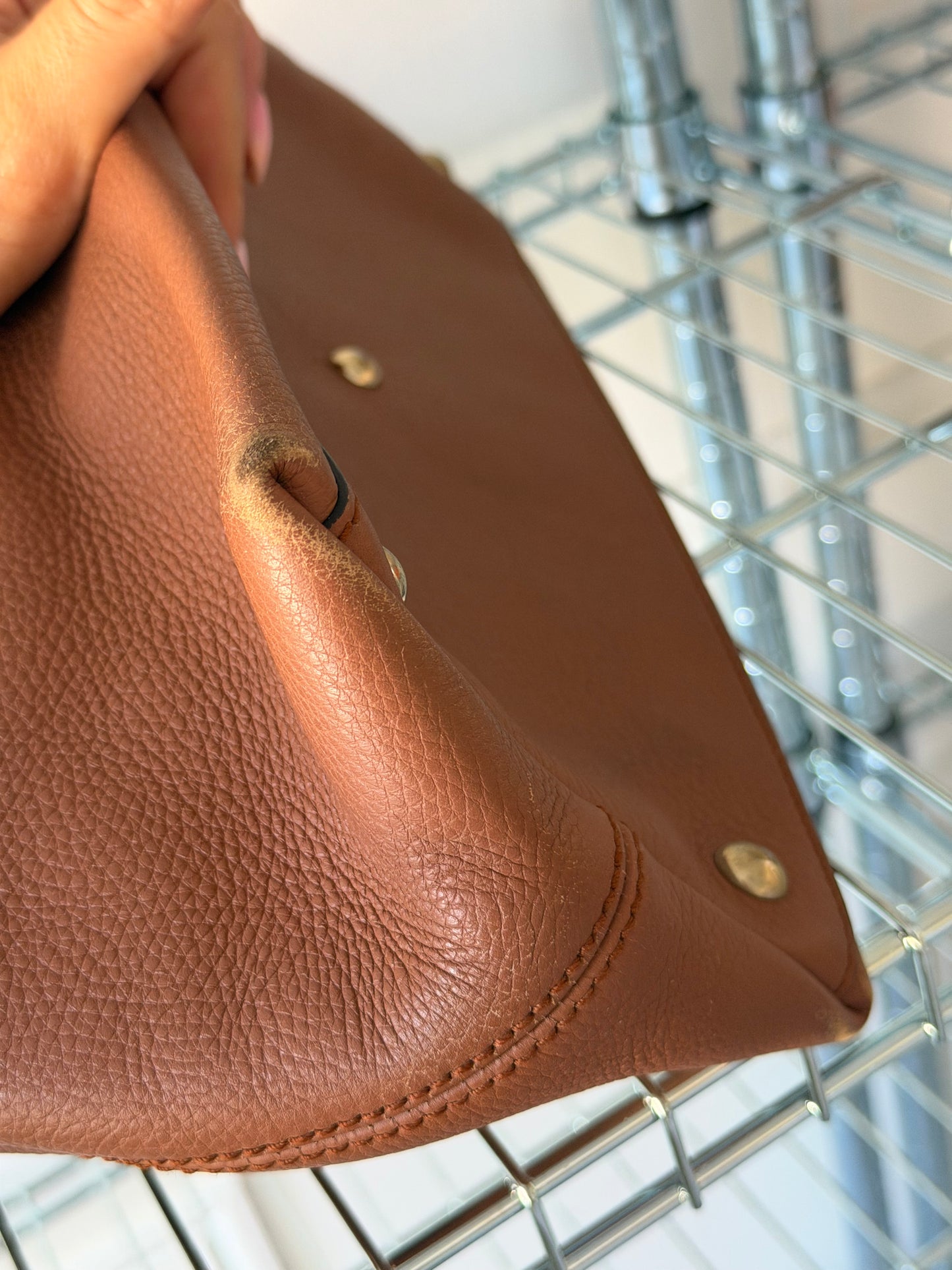 Pre-Owned Brown Soho Pebbled Leather Crossbody Bag