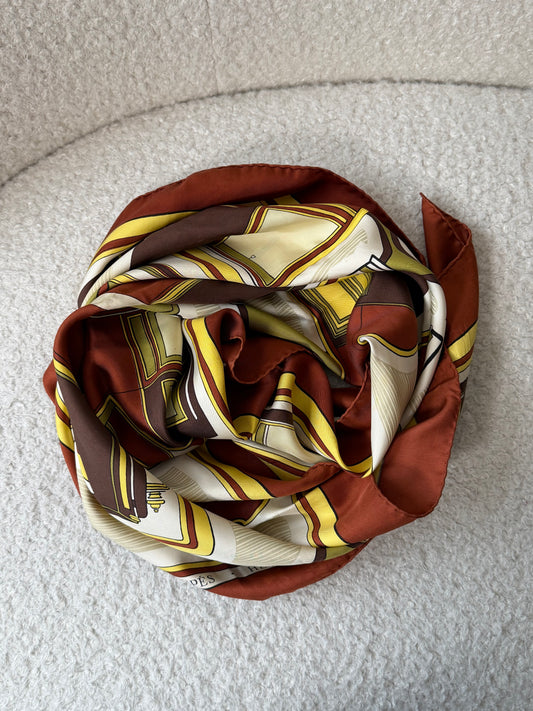 Rust Silk Scarf