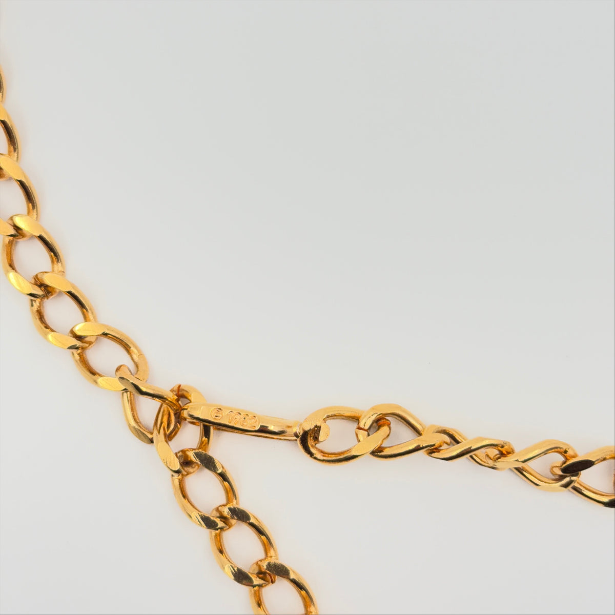 Pre-Owned CC Chain Gold-Plated Belt