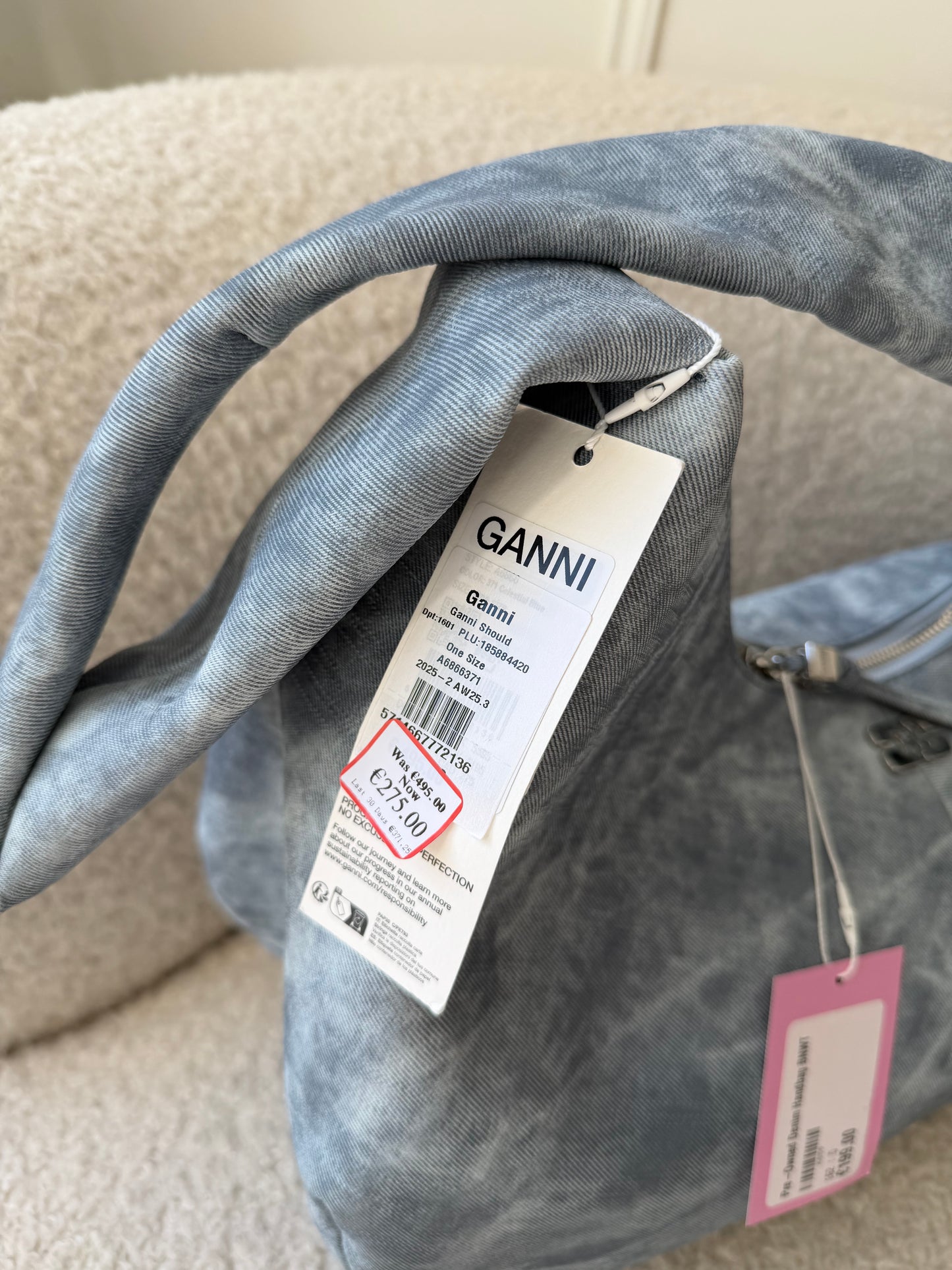 Pre-Owned Denim Handbag BNWT