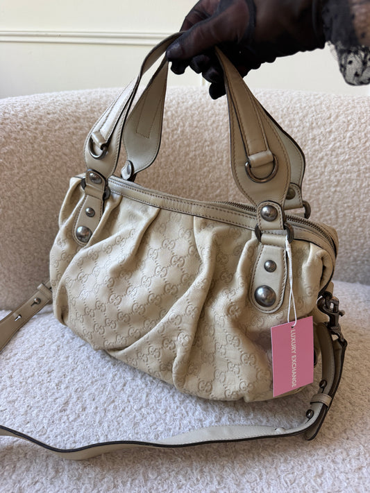 GG Supreme Leather Handbag w/ Crossbody