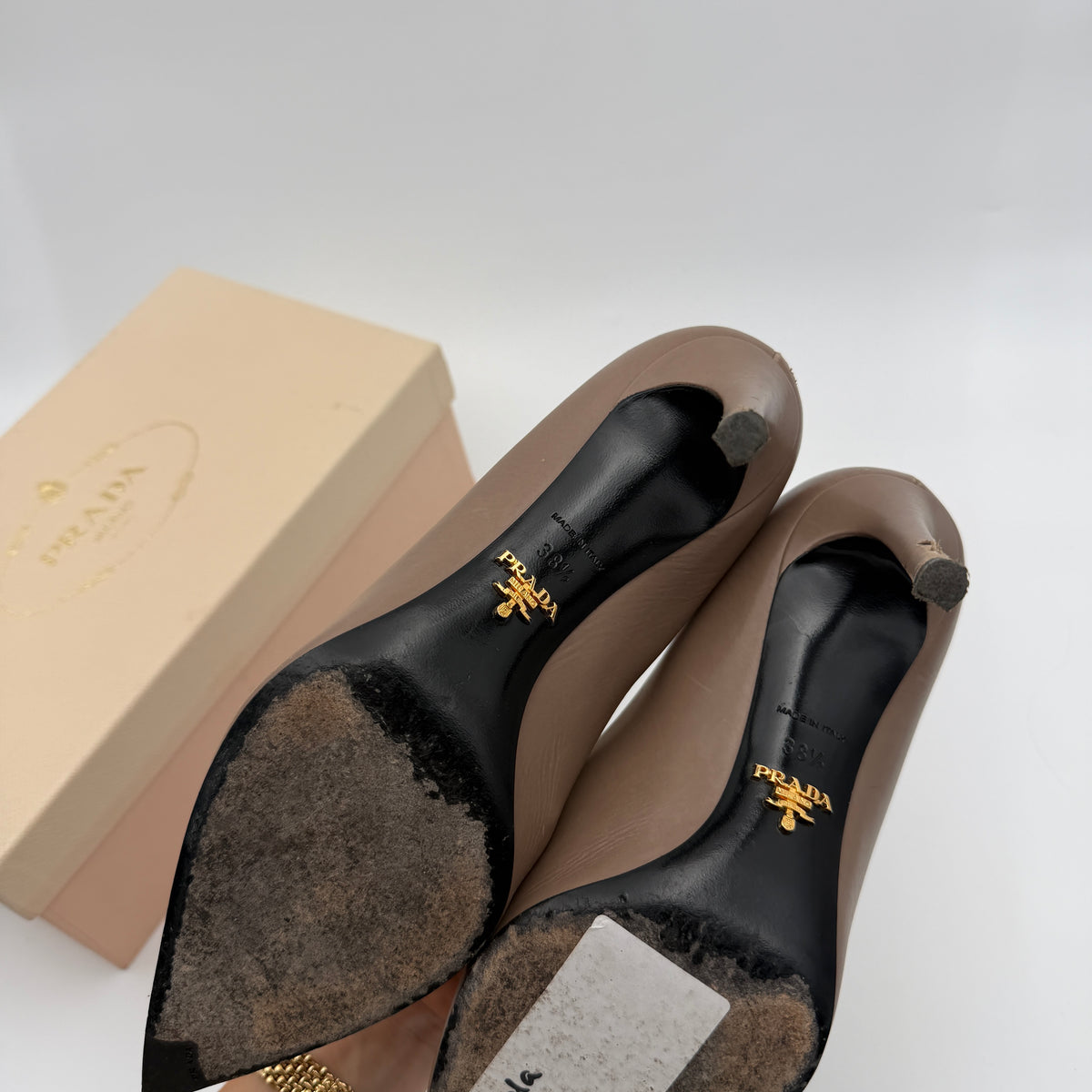 Brown Leather Heels 38.5