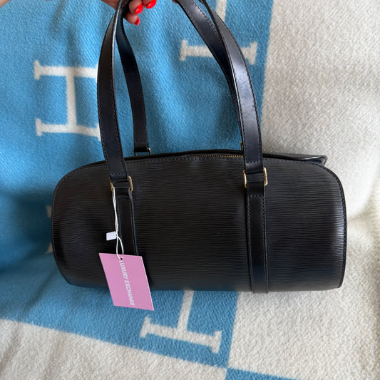 Pre-Owned Black Epileather Soufflot Handbag