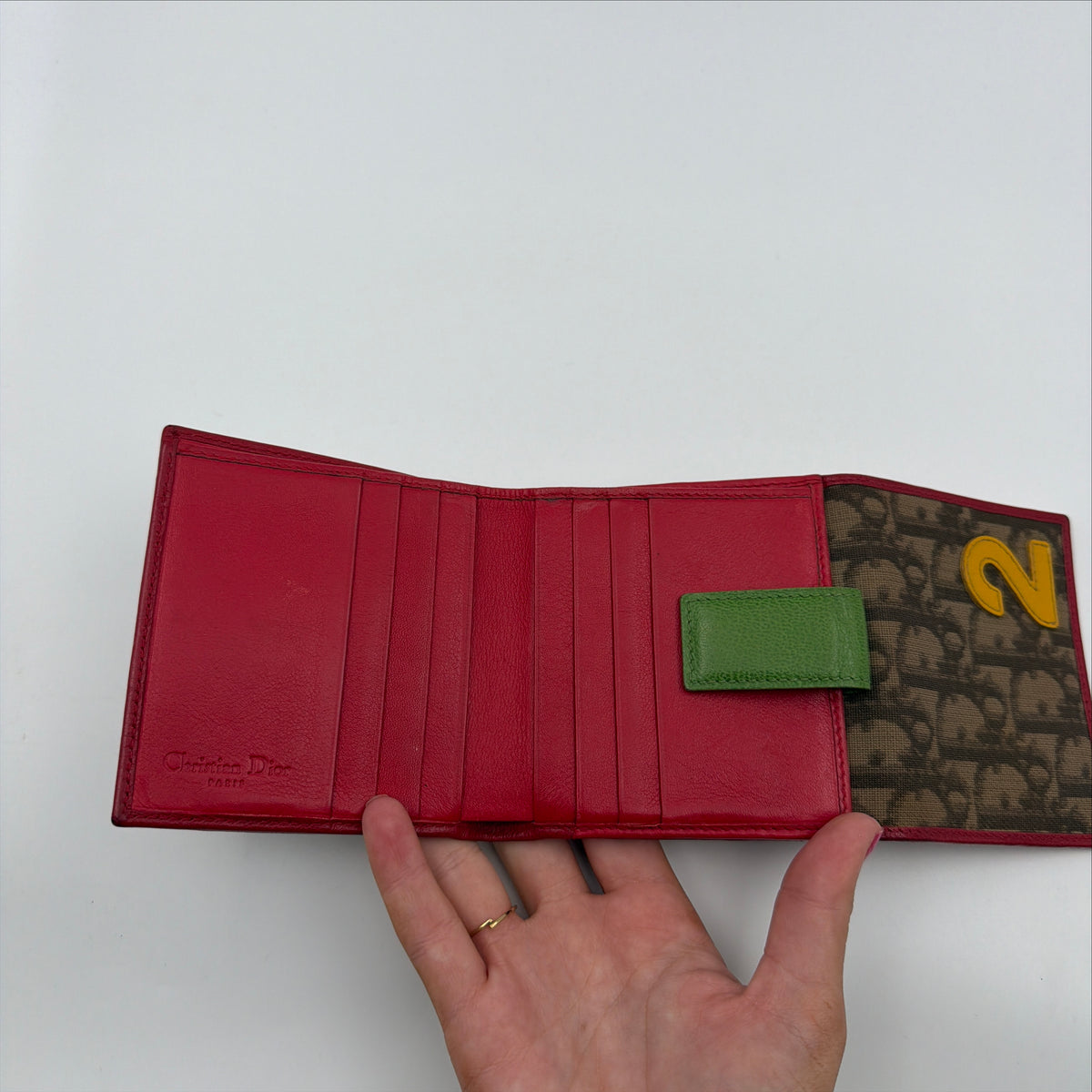 Pre-Owned Rasta Oblique Nylon Wallet