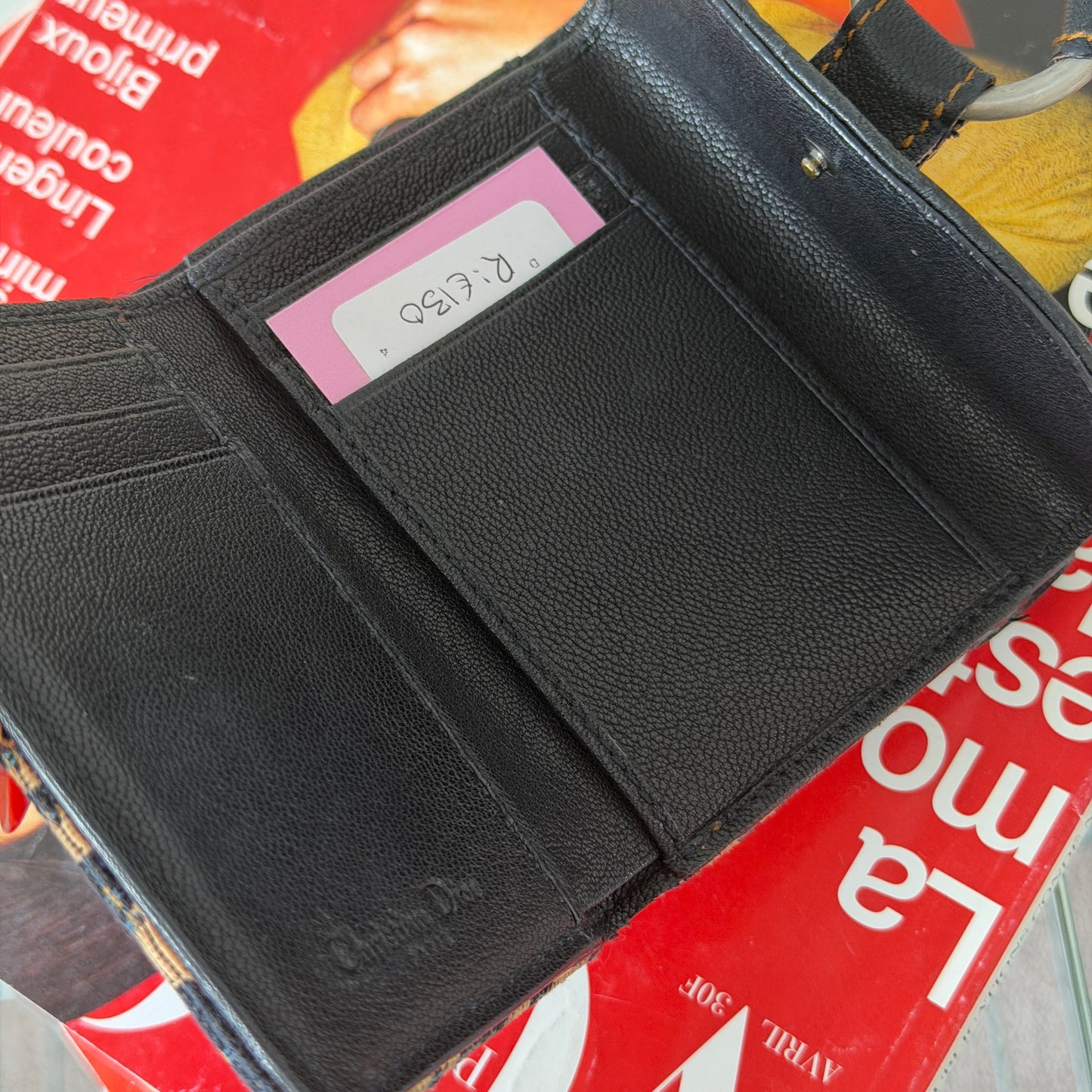 Pre-Owned Dior Oblique Canvas Wallet