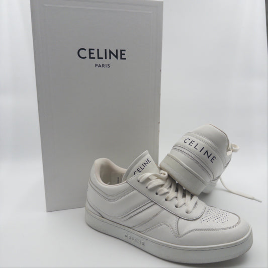 Pre-Owned White Leather Trainers (37)