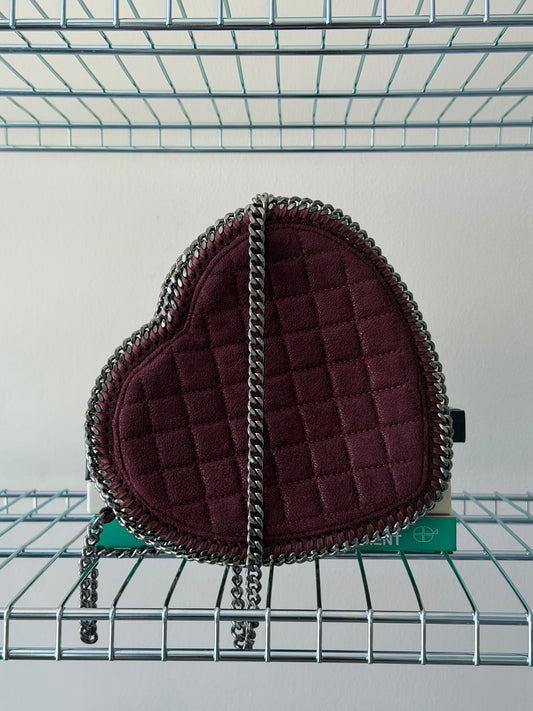 Pre-Owned Bordeaux Heart Handbag