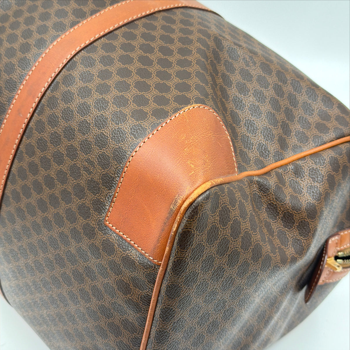 Pre-Owned Macadam Coated Canvas Keepall Bag