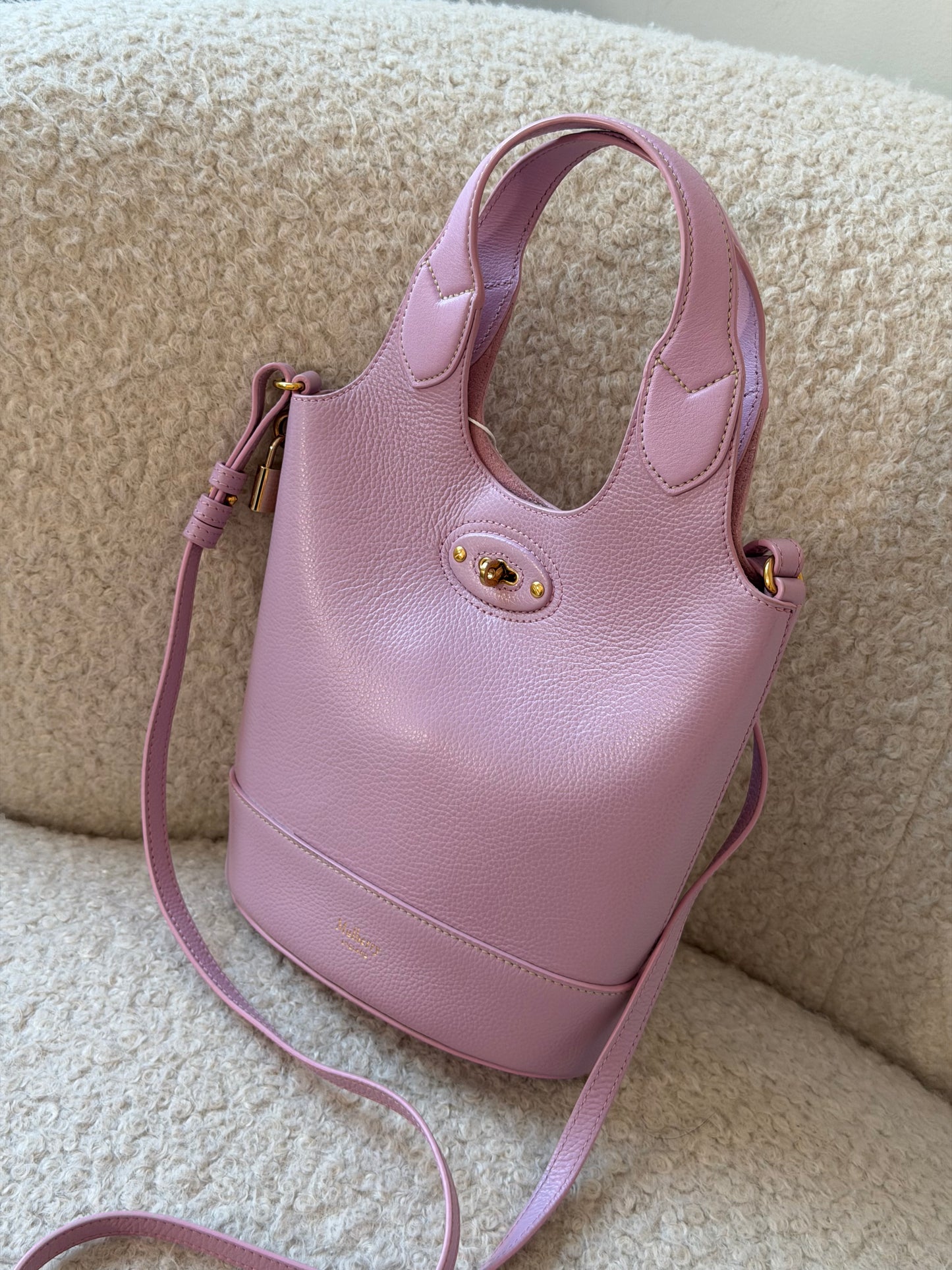 Purple Leather Handbag