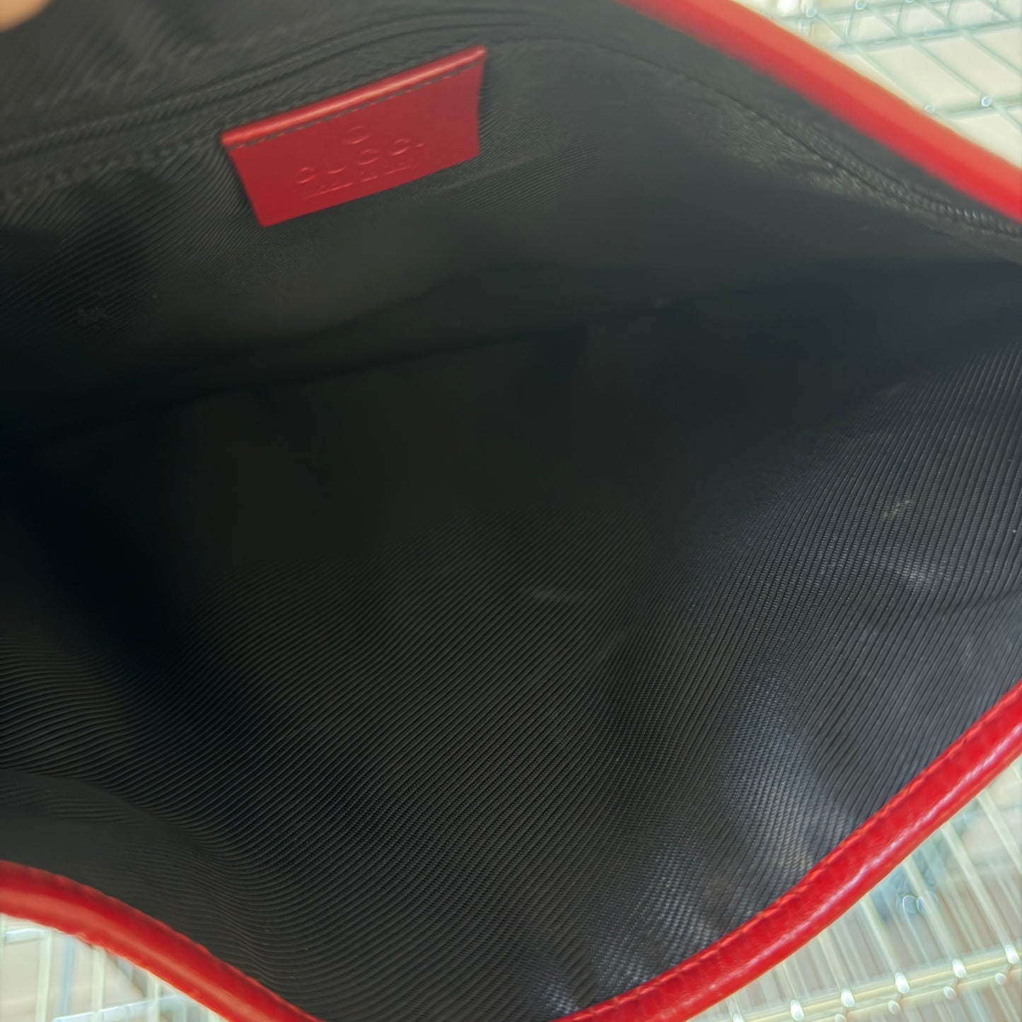 Pre-Owned Red Jackie GG Canvas/Leather Shoulder Bag