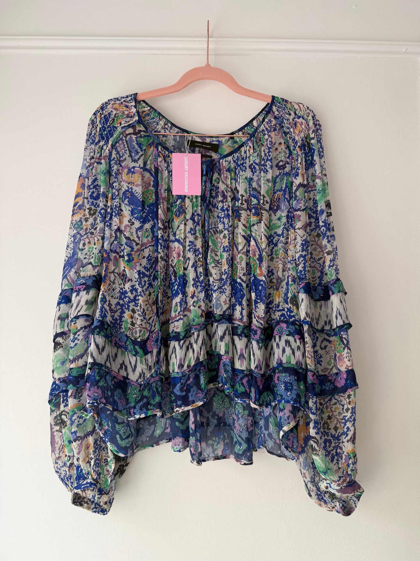 Blue/White Blouse UK10/12 (FR38)
