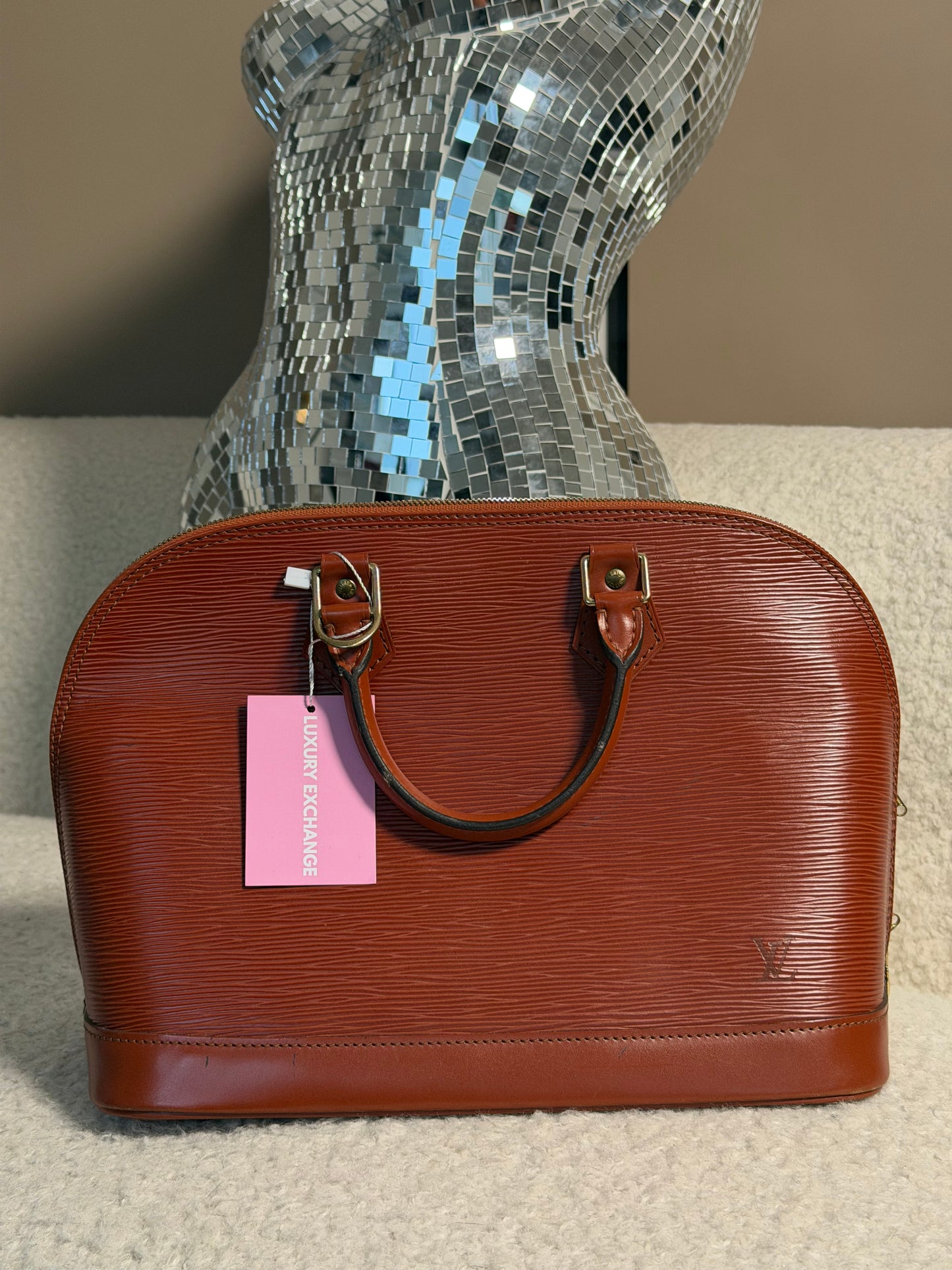 Pre-Owned Orange Epileather Alma PM