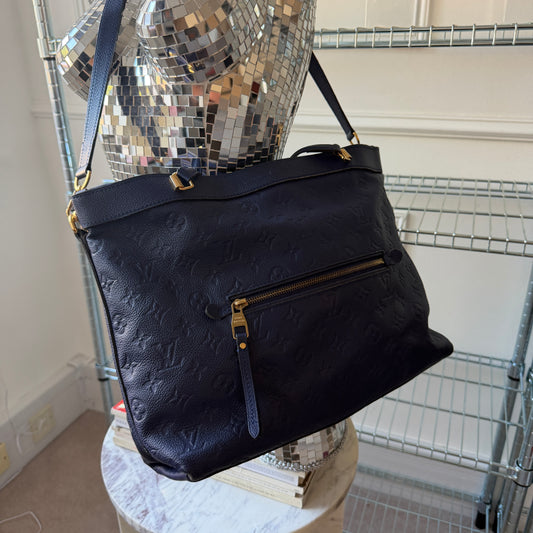 Pre-Owned Cobalt Blue Monogram Empreinte Leather Shoulder Bag