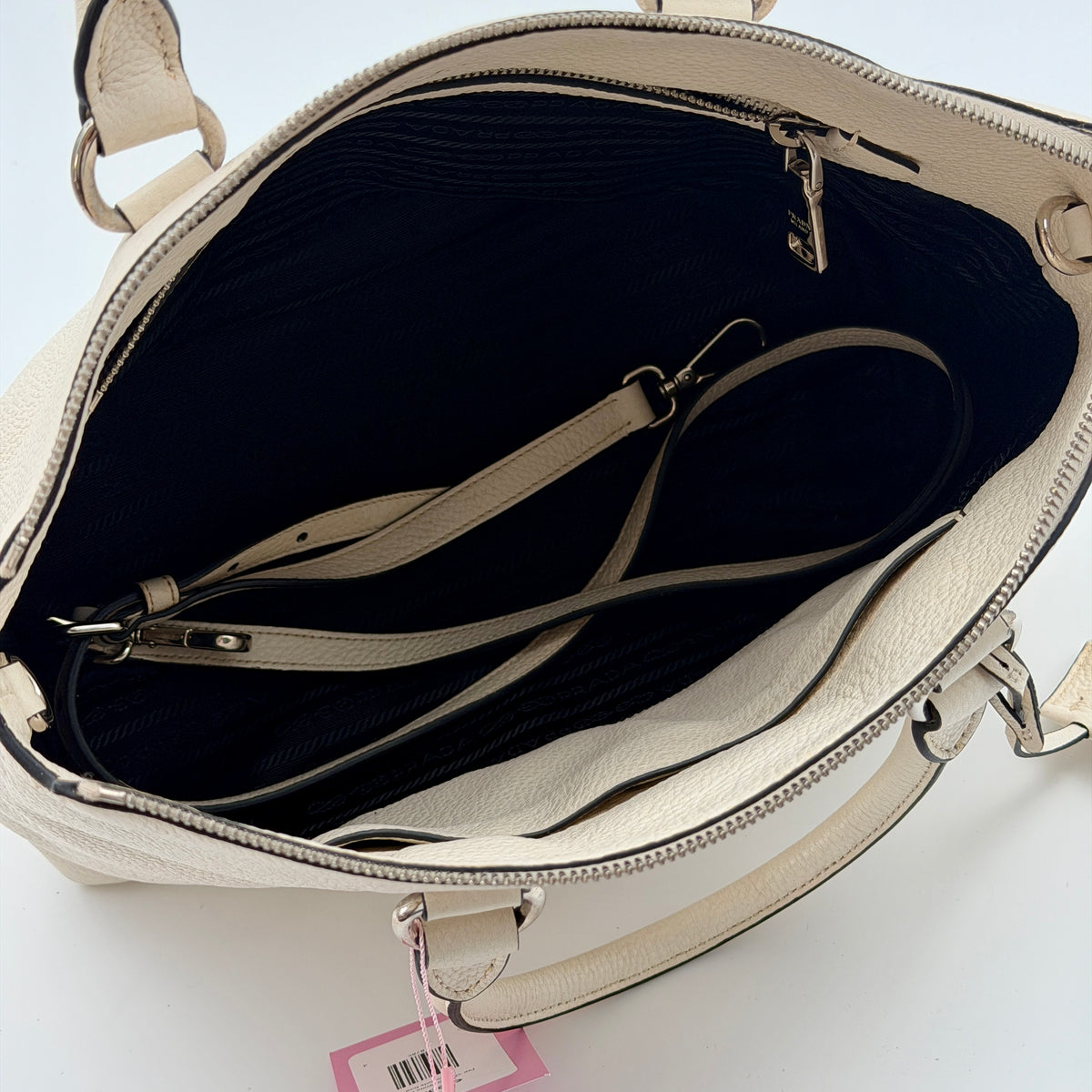 Pre-Owned White Leather Crossbody Bag