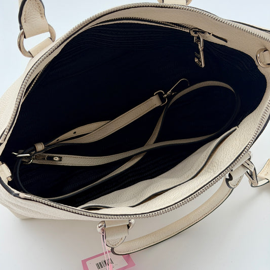 Pre-Owned White Leather Crossbody Bag