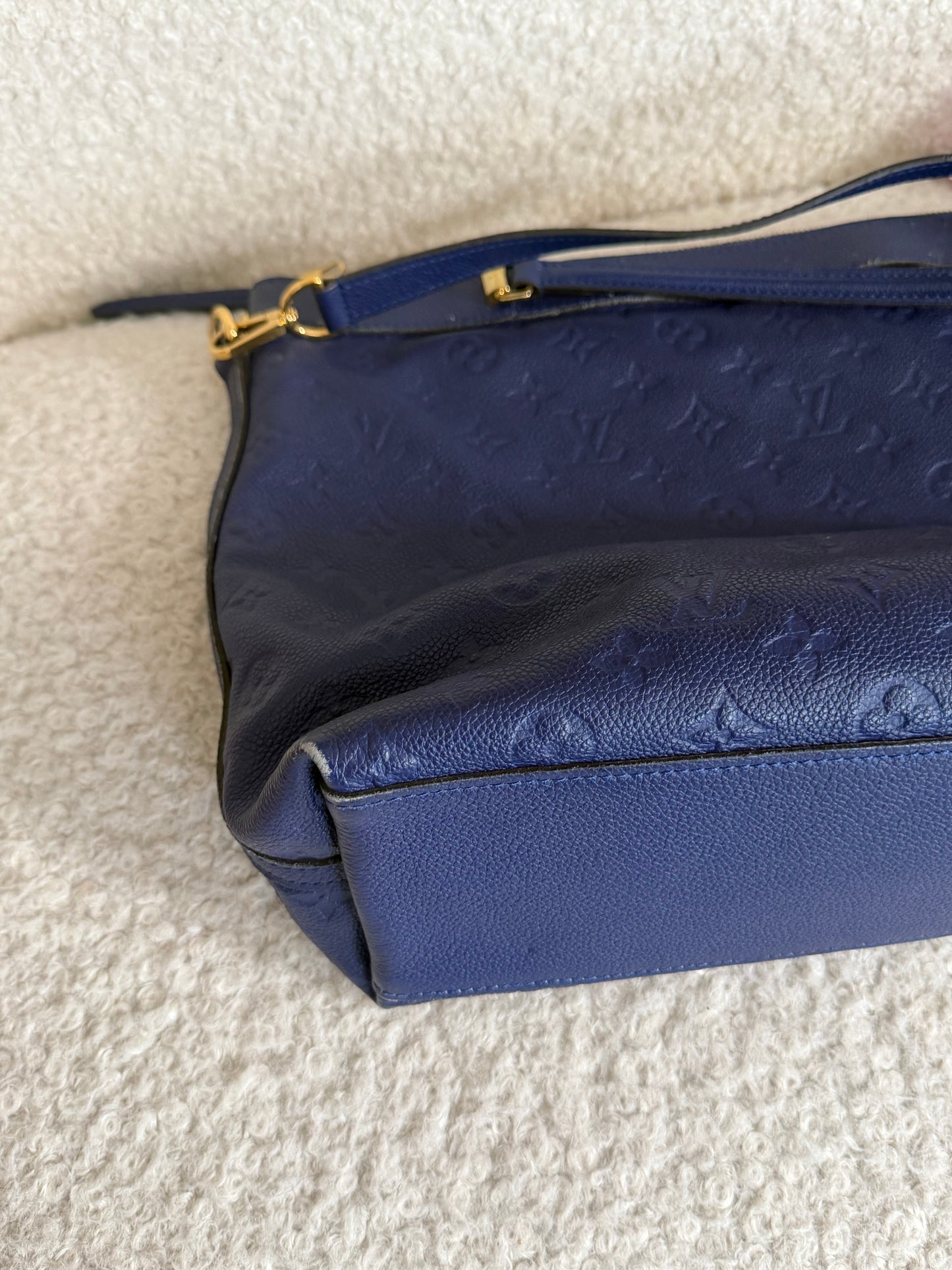 Pre-Owned Cobalt Blue Monogram Empreinte Leather Shoulder Bag