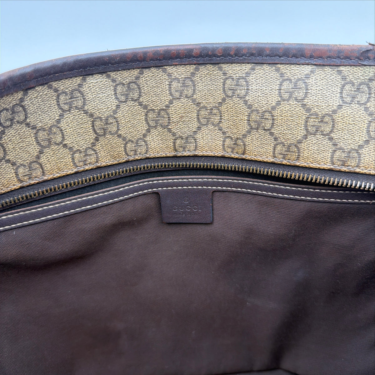 Pre-Owned GG Supreme Canvas Shopper Tote