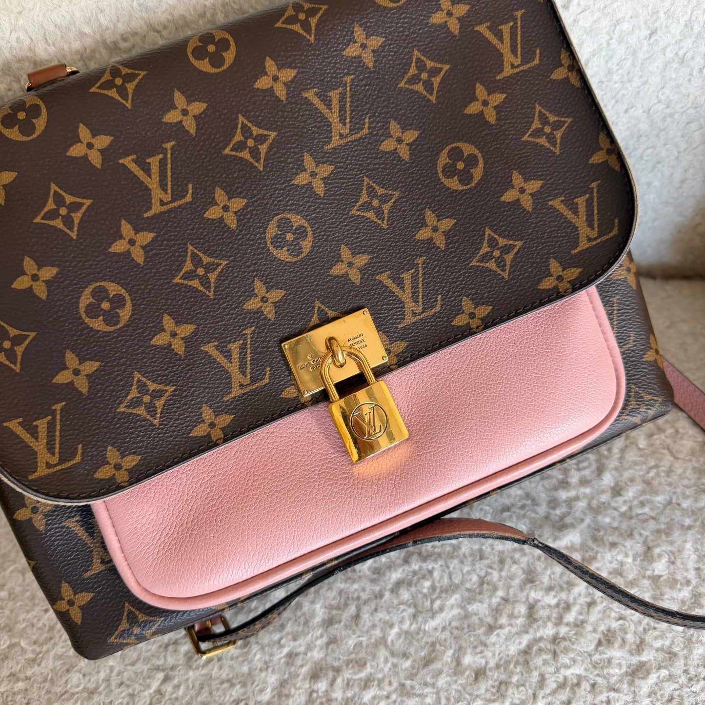 Pre-Owned LV Monogram Coated Canvas/Leather Marignan Handbag