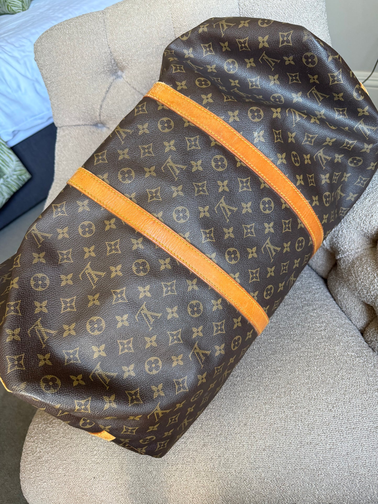 Pre-Owned LV Monogram Canvas Keepall 60 Bandouliere