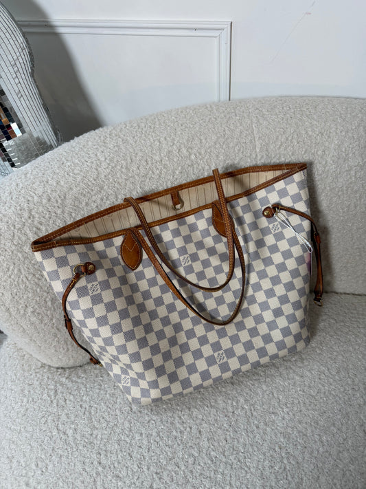 Pre-Owned Damier Azur Coated Canvas Neverfull MM