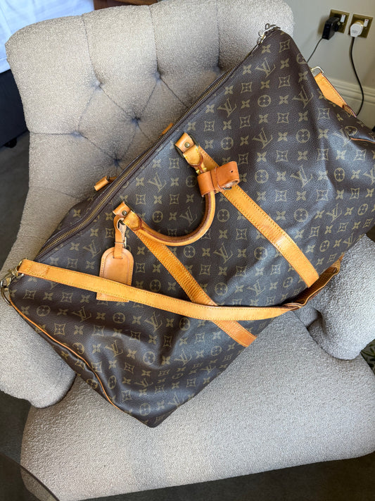 Pre-Owned LV Monogram Canvas Keepall 60 Bandouliere