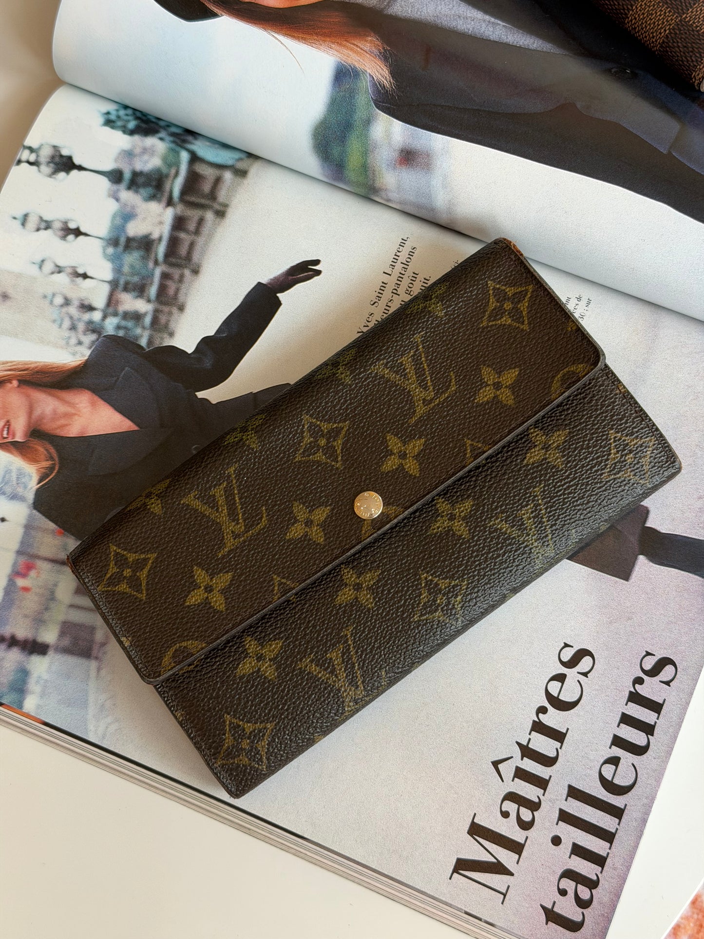 Monogram Canvas Sarah Wallet