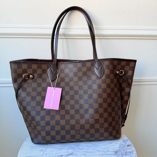 2009 Neverfull MM Damier Ebene