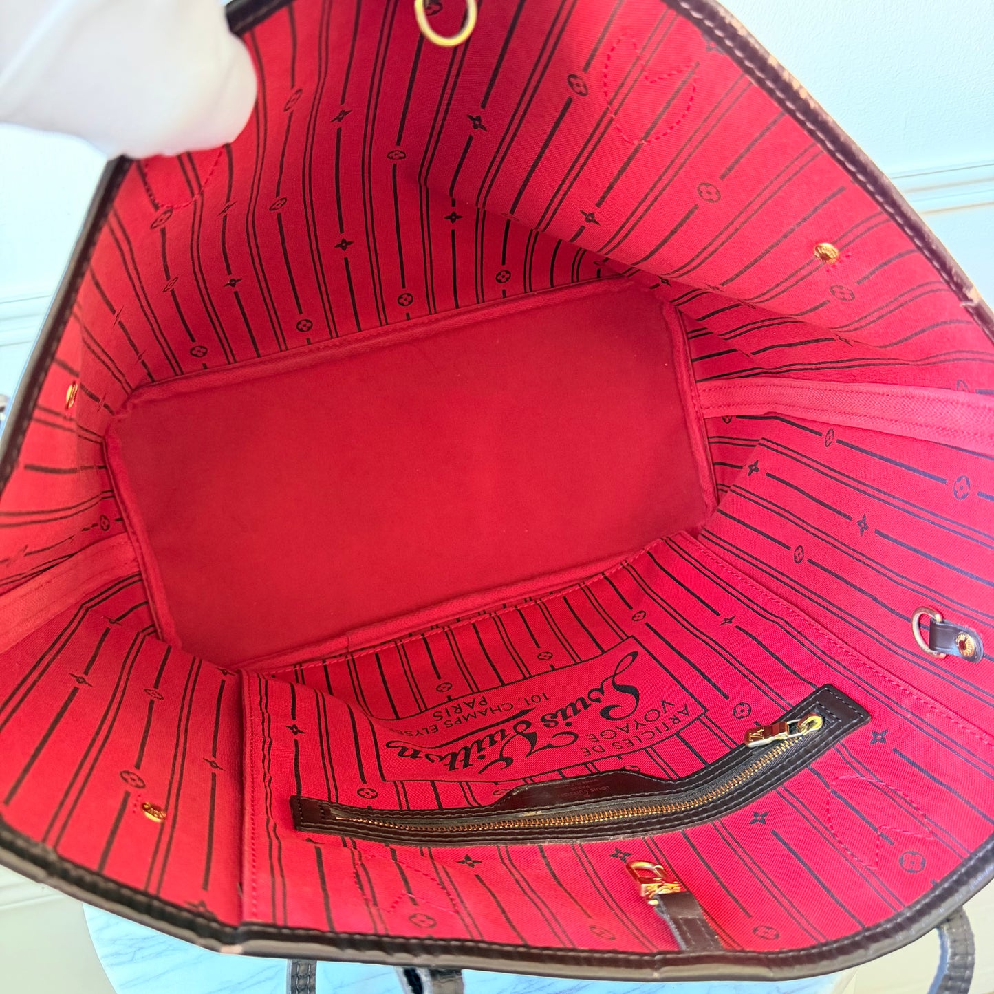 2009 Neverfull MM Damier Ebene