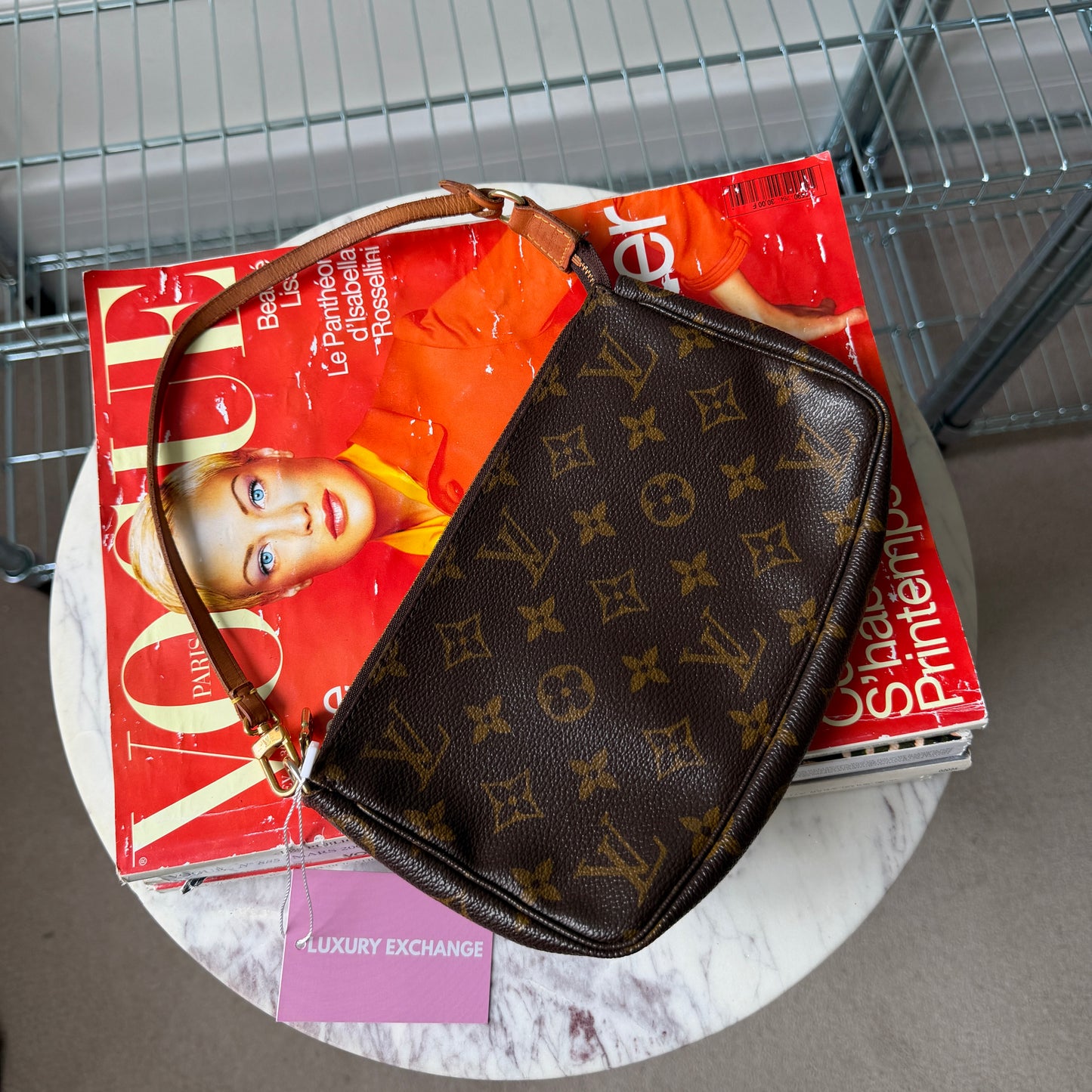 Pre-Owned LV Monogram Canvas Pochette Accessoires Shoulder Bag