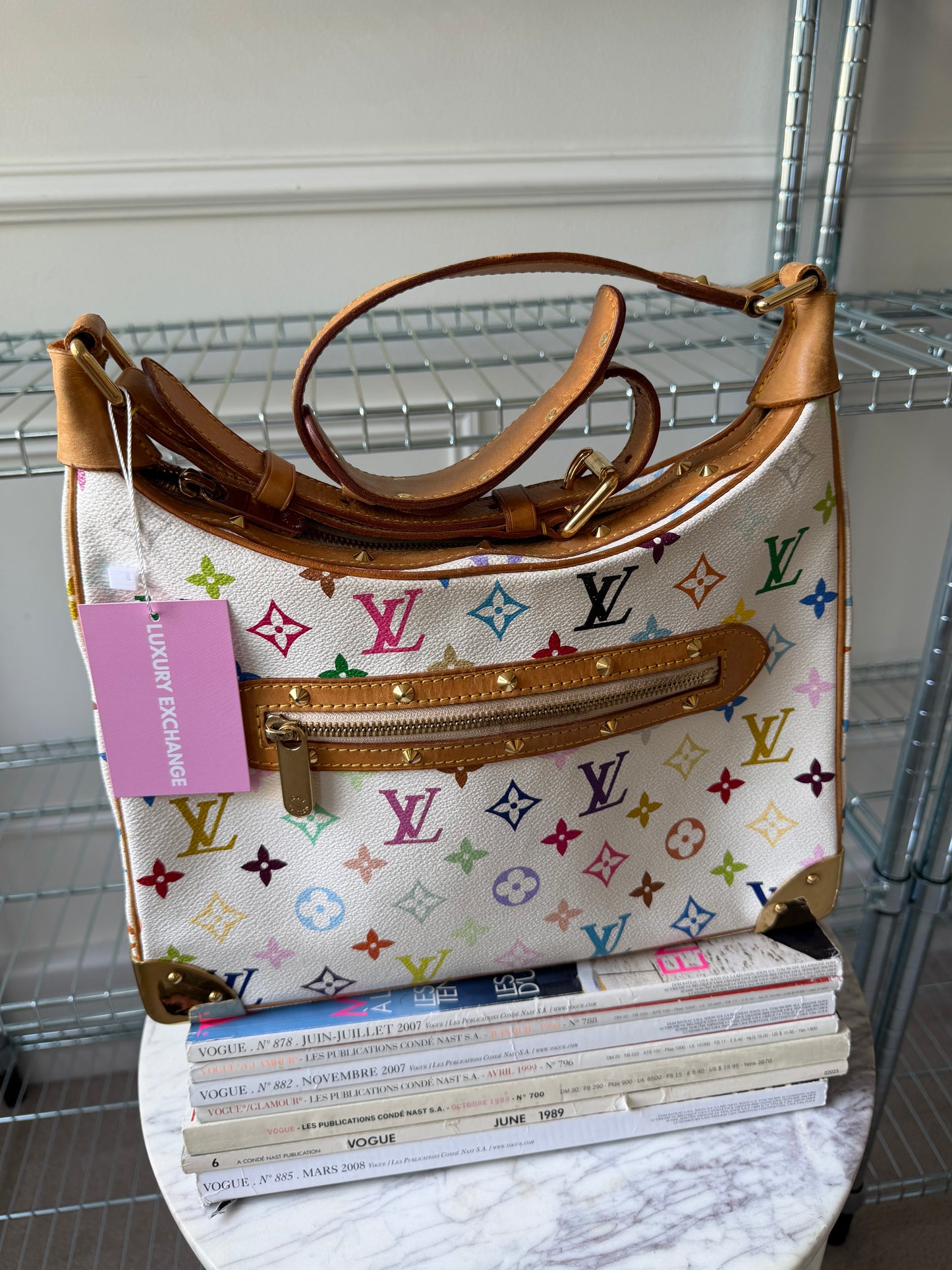 Pre-Owned LV x Murakami Multicolore Canvas Boulogne Shoulder Bag
