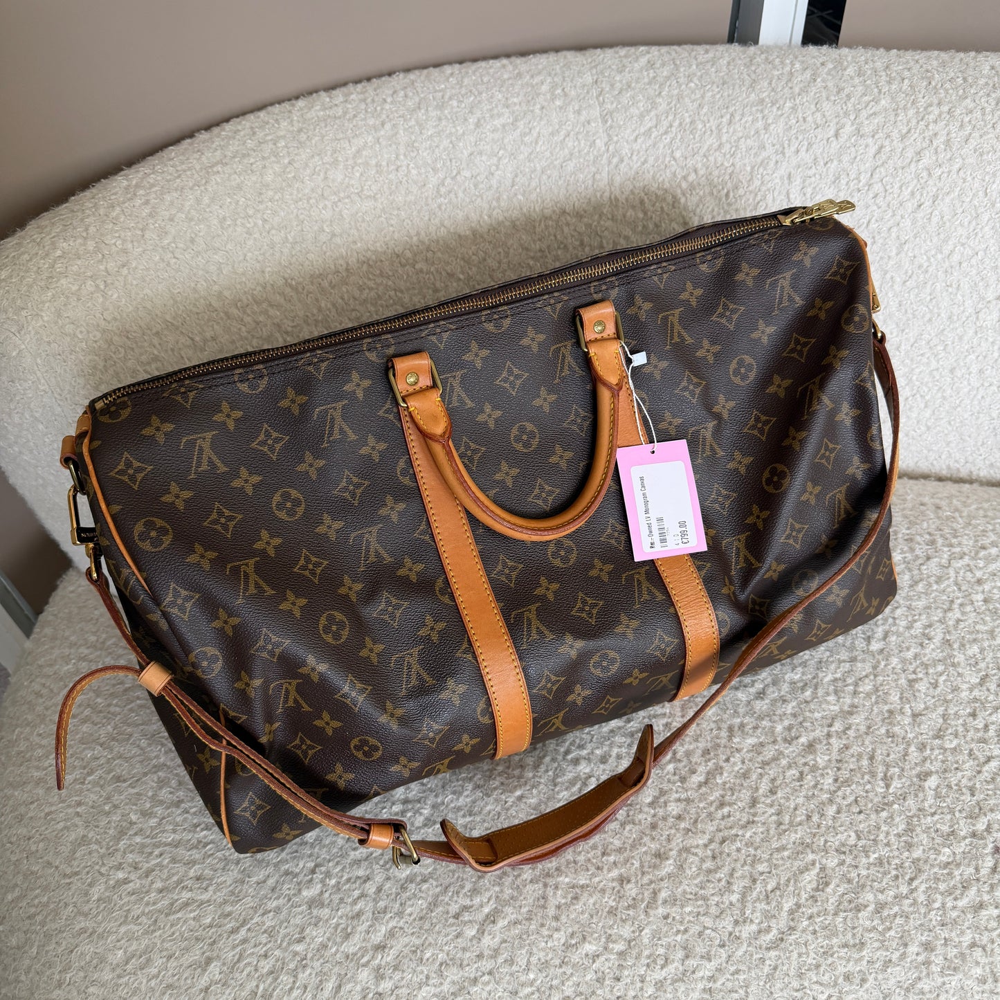 Pre-Owned LV Monogram Canvas Keepall 50 Bandouliere