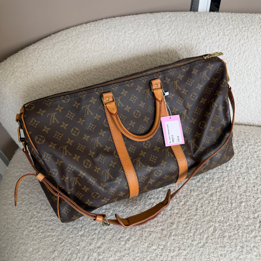 Pre-Owned LV Monogram Canvas Keepall 50 Bandouliere