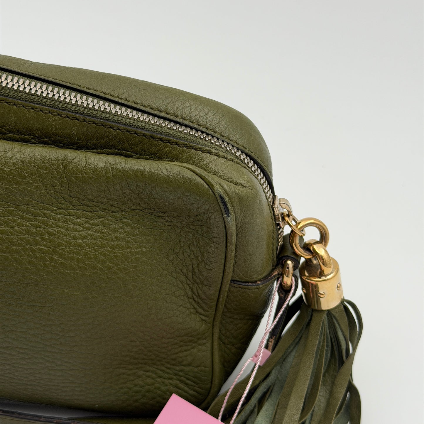 Pre-Owned Green Soho Leather Camera Bag