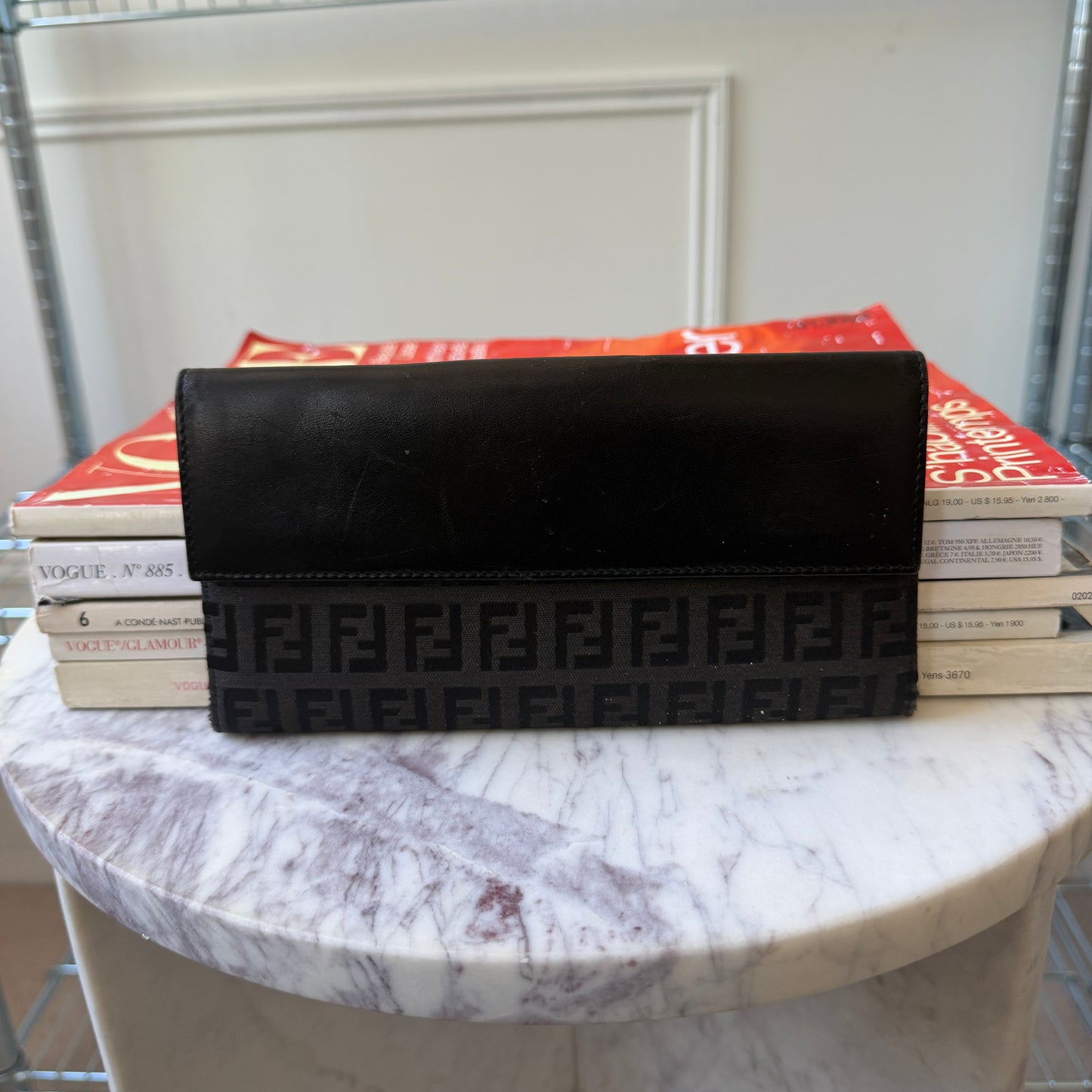 Pre-Owned Black Zucchino Canvas Wallet