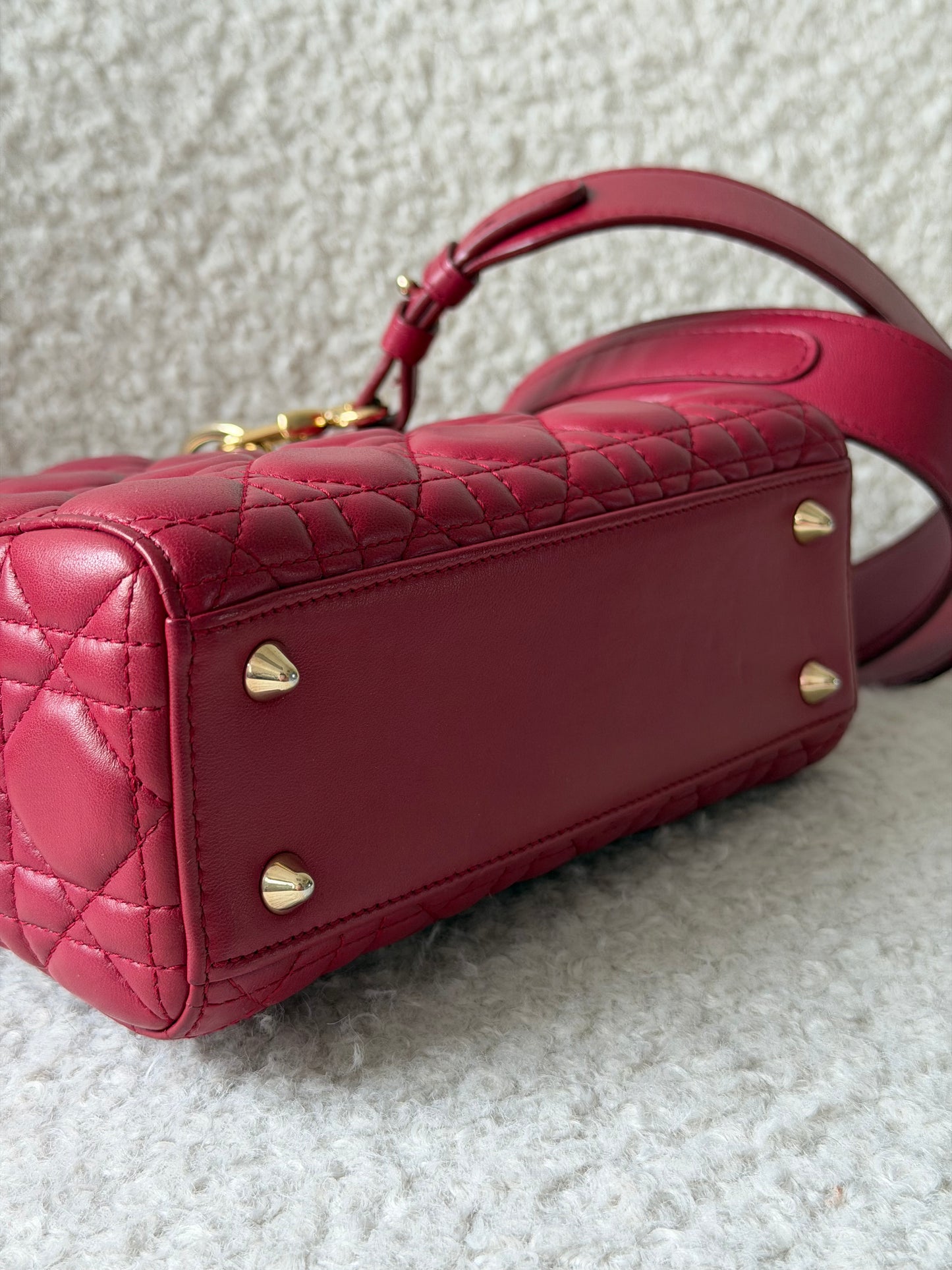 Bordeaux Leather Lady Dior
