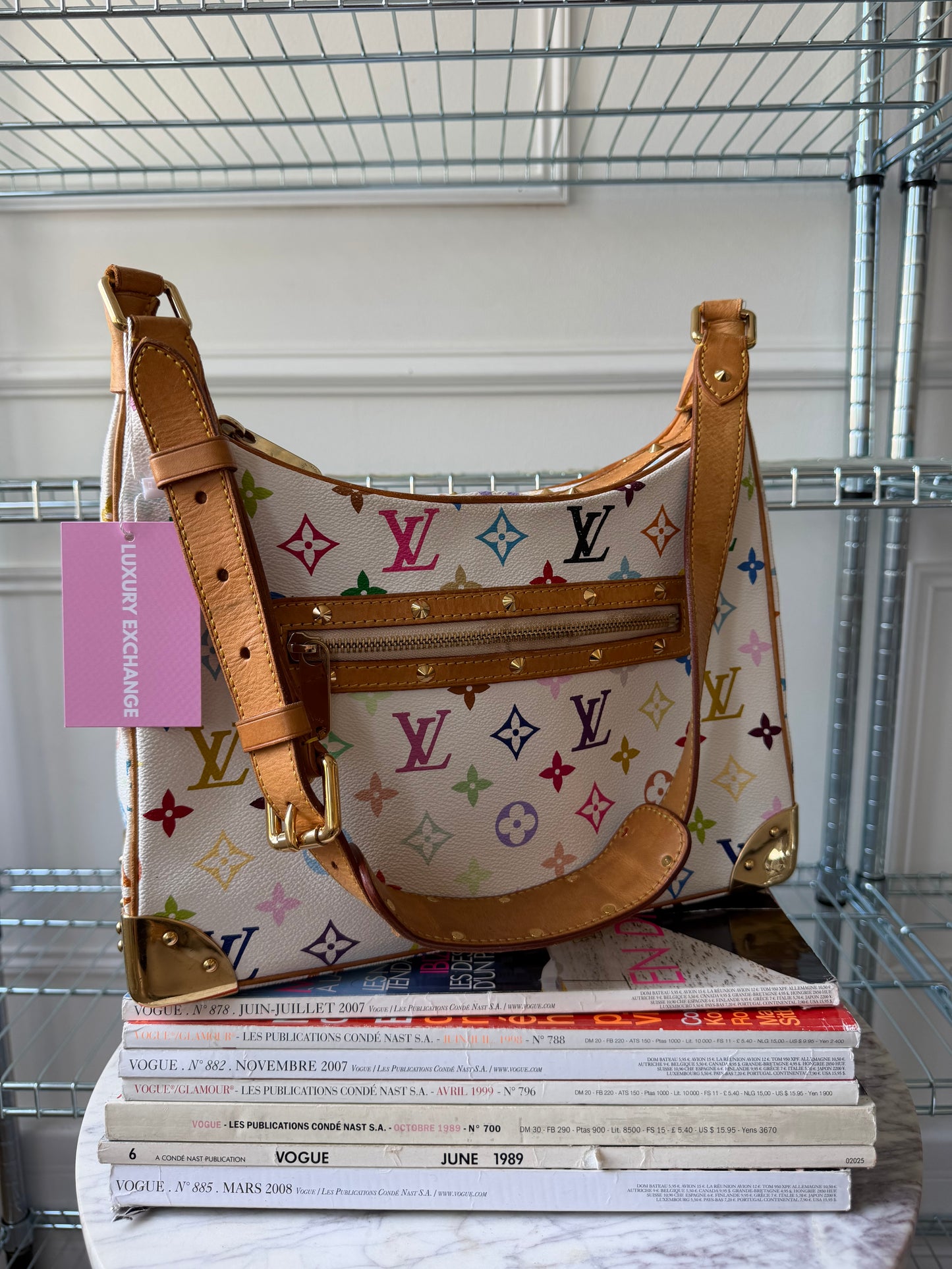 Pre-Owned LV x Murakami Multicolore Canvas Boulogne Shoulder Bag