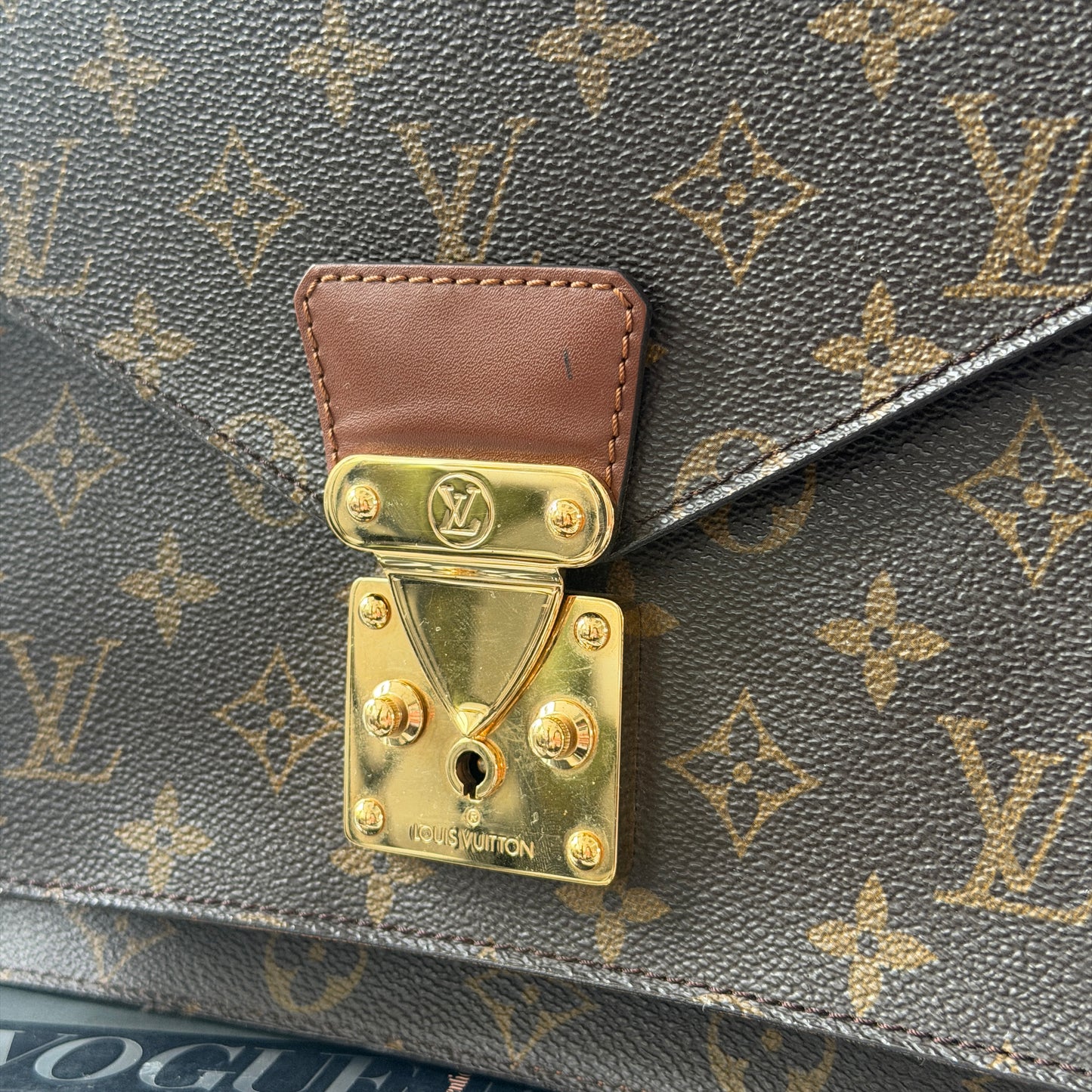 Pre-Owned LV Monogram Canvas Monceau GM Crossbody Bag