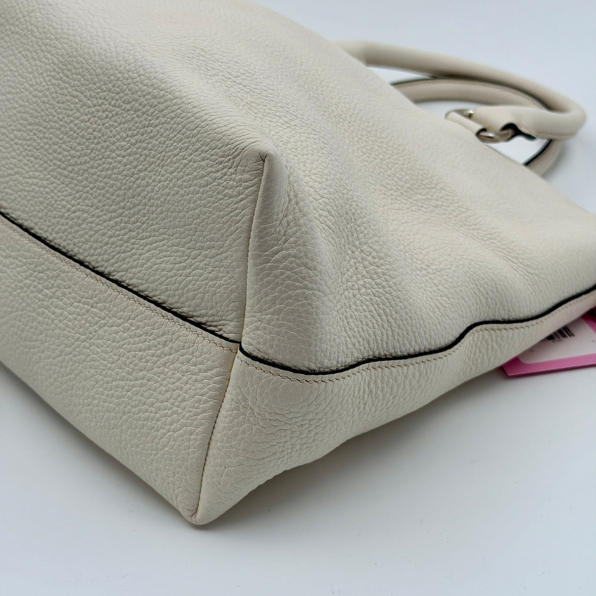 Pre-Owned White Leather Crossbody Bag
