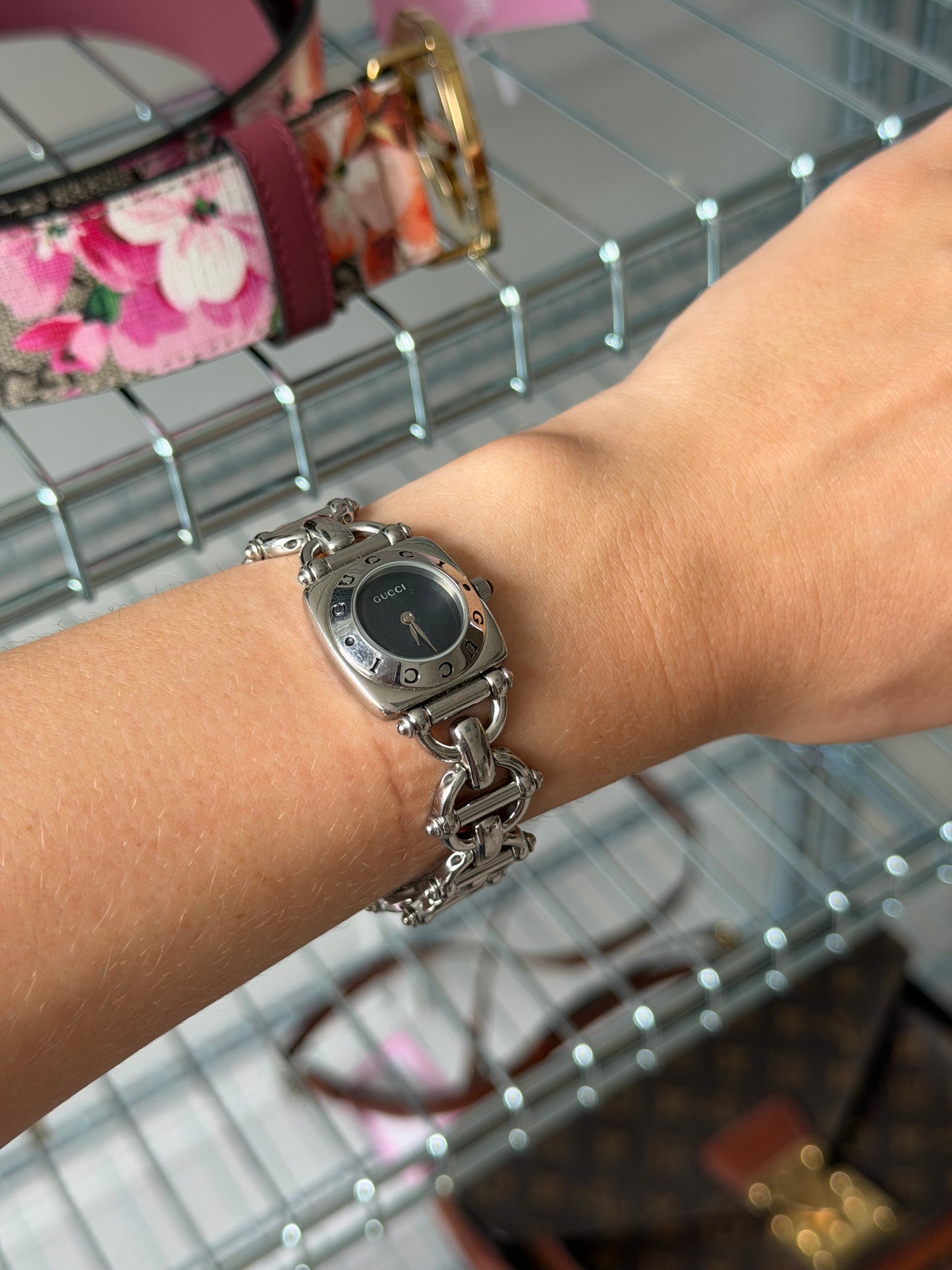 Pre-Owned Horsebit Steel Watch