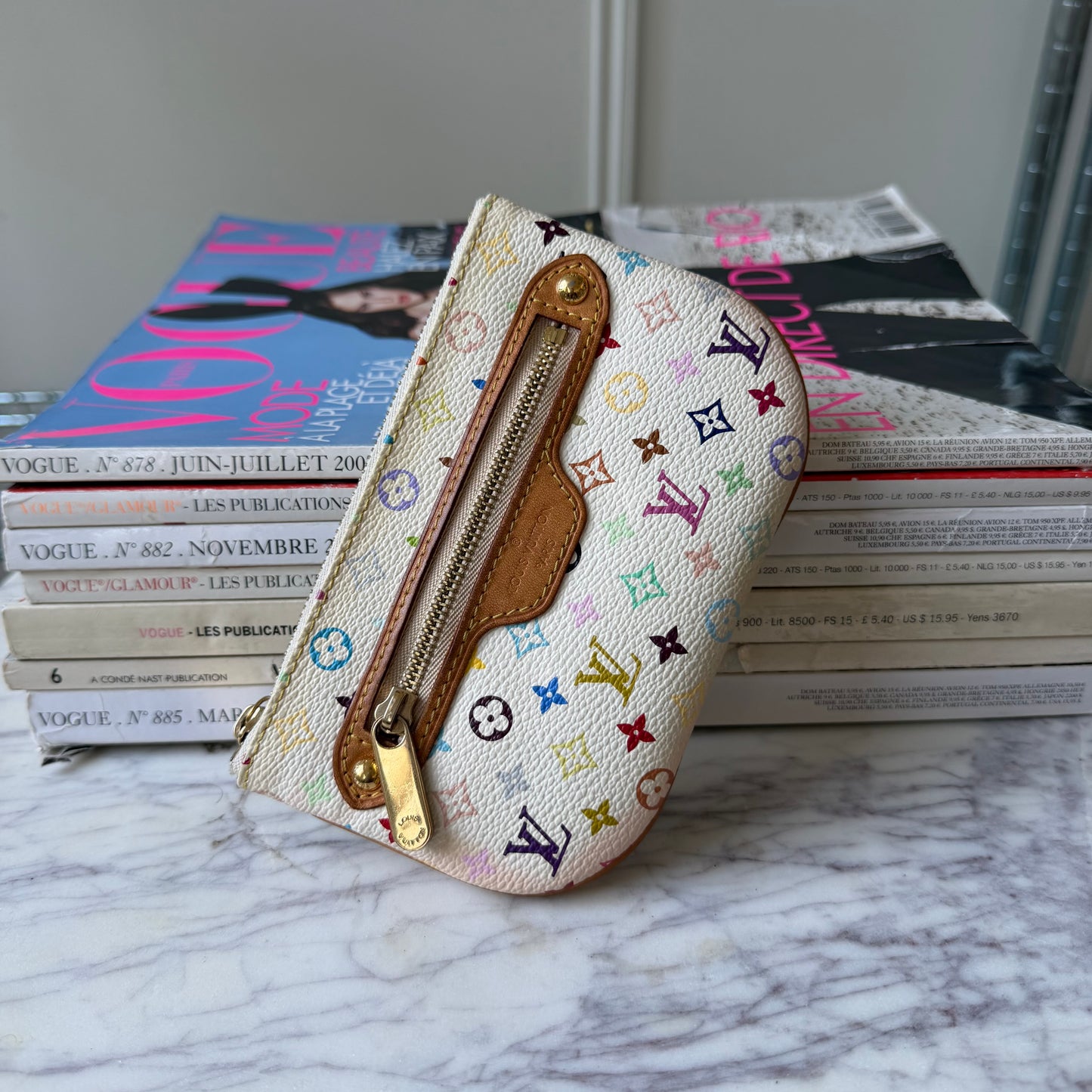 Pre-Owned LV Multicolore Canvas Key Pouch