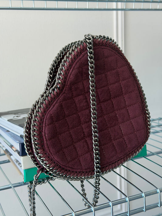 Pre-Owned Bordeaux Heart Handbag