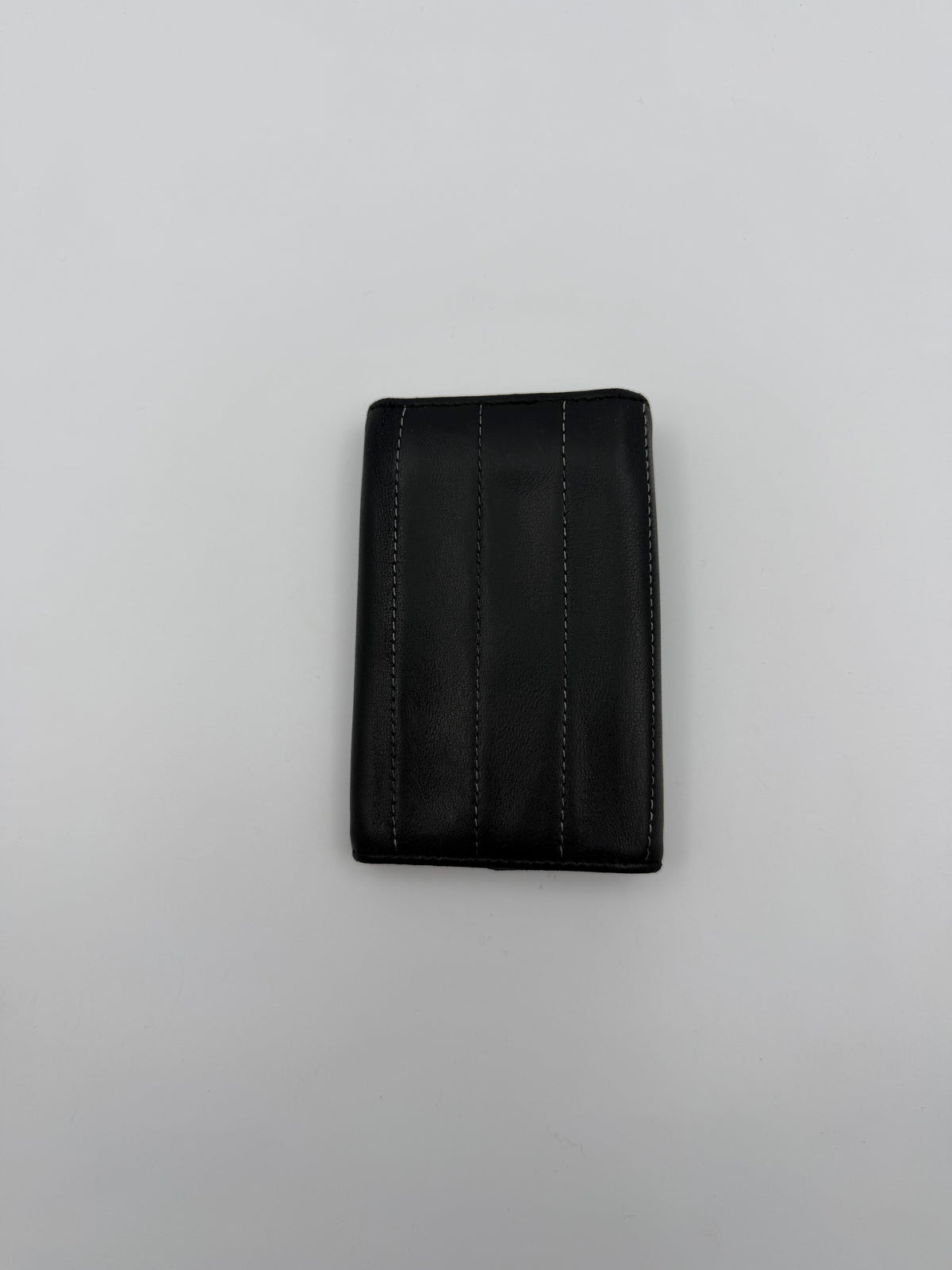 Pre-Owned Black Piano-Quilted Lambskin Leather Keyholder