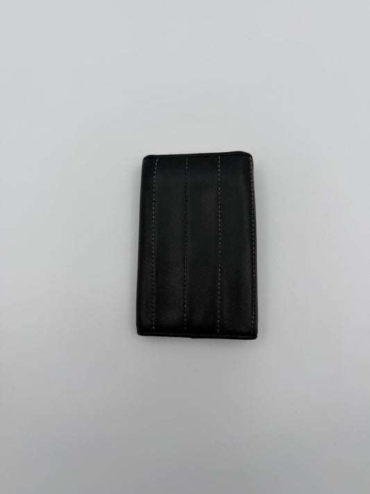 Pre-Owned Black Piano-Quilted Lambskin Leather Keyholder