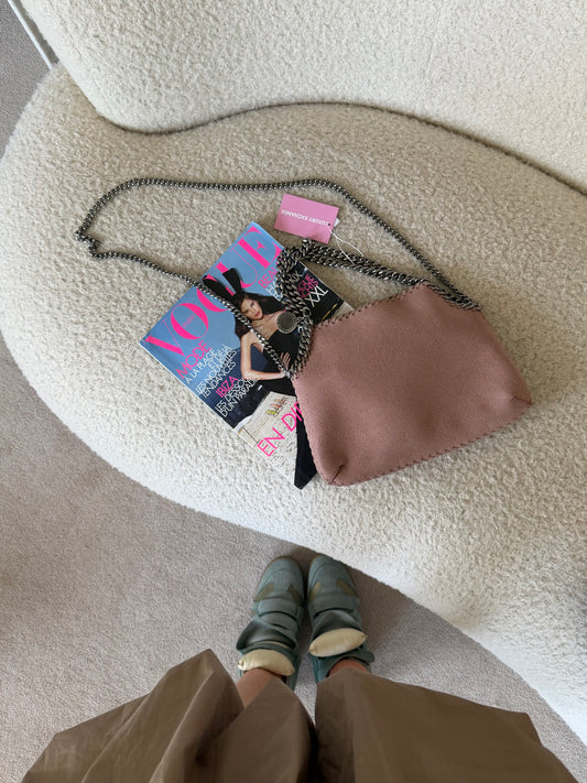 Pre-Owned Pink Crossbody Handbag