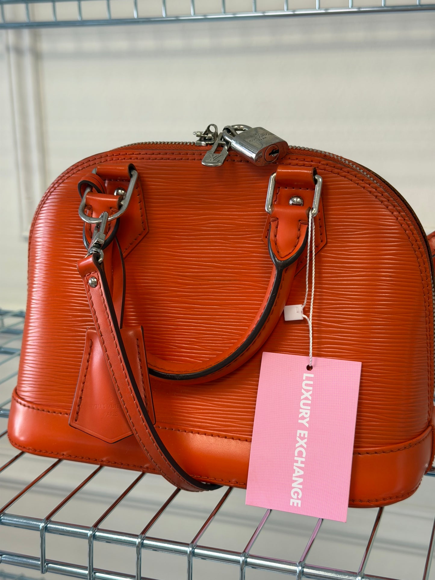 Pre-Owned Orange Epileather Alma BB