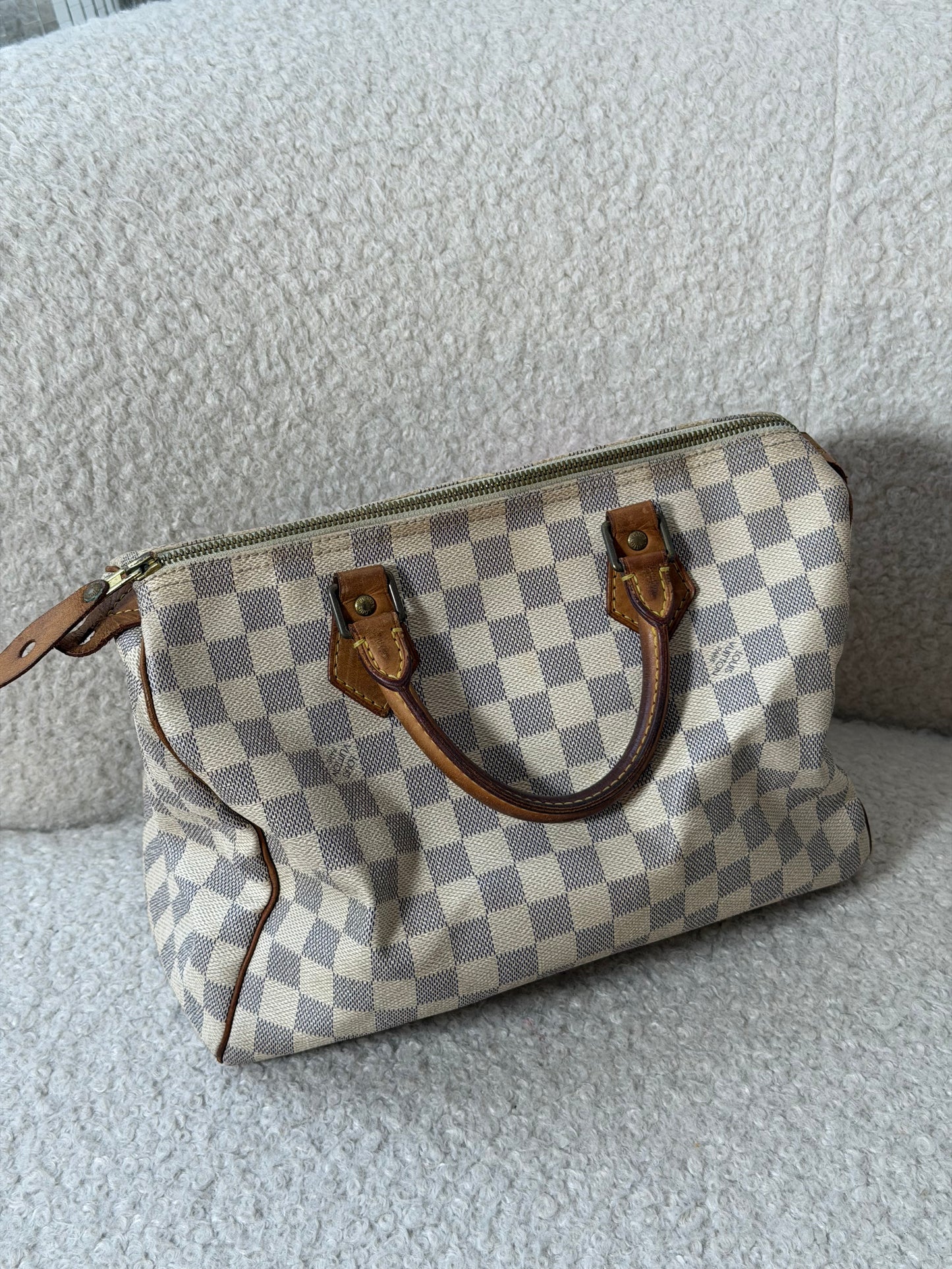 Pre-Owned Damier Azur Canvas Speedy 30