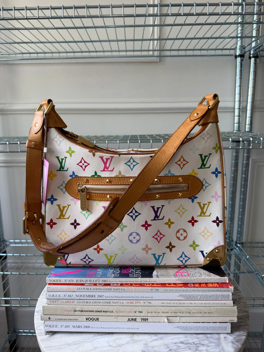 Pre-Owned LV x Murakami Multicolore Canvas Boulogne Shoulder Bag